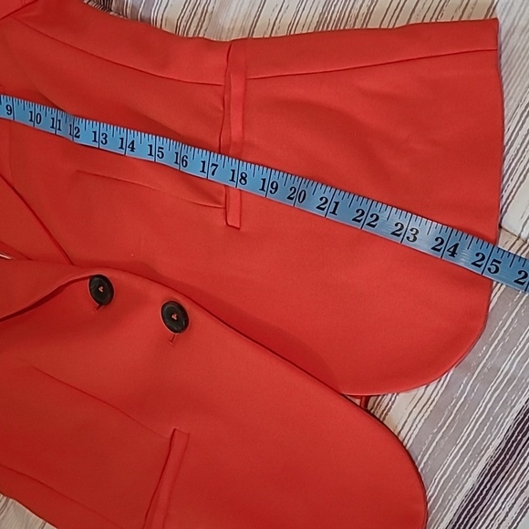 Boden Elizabeth Ponte Single Breast Blazer Jacket Red Orange Wmn 6 Career Casual - Picture 14 of 16